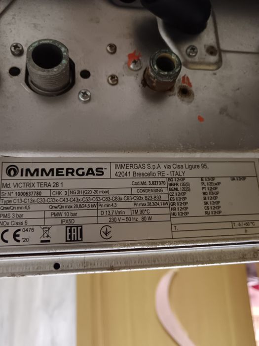 Centrale Immergas Victrix 32/28 kw,Arca ,Junkers