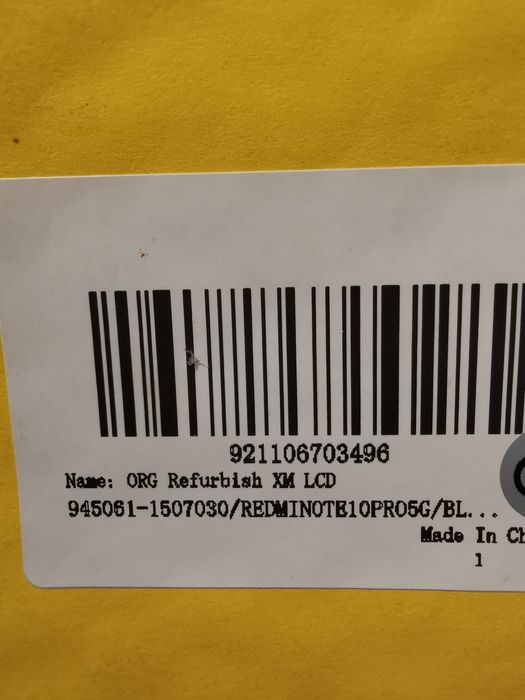 Display Refurbished Original Xiaomi Redmi Note pro 10 5G - Negru