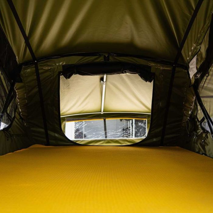 Cort de acoperiș auto CampTalk Whisper 140, pentru 2-3 persoane, 140x310 cm, 65kg, Sky View, compatibil autovehicule mici SUV și 4x4