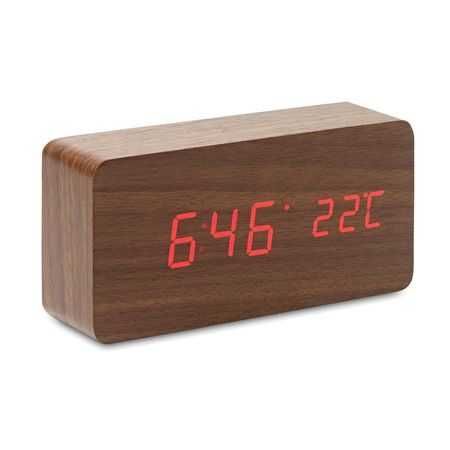 Промо LED настолен часовник + аларма и температура.