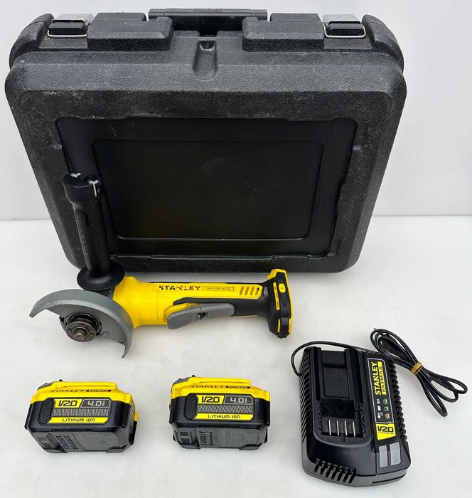 Stanley SFMCG700 - Безчетков ъглошлайф 2x18V 4.0Ah перфектен!