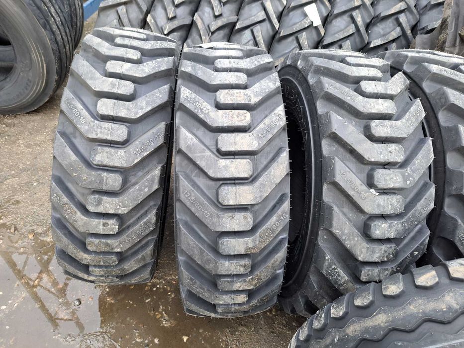 Cauciucuri noi 12.5/80-18 OZKA IND85 14 pliuri anvelope BULDOEXCAVATOR