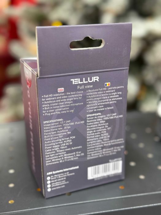 Camera Web Tellur Full HD, autofocus, microfon, noua sigilata