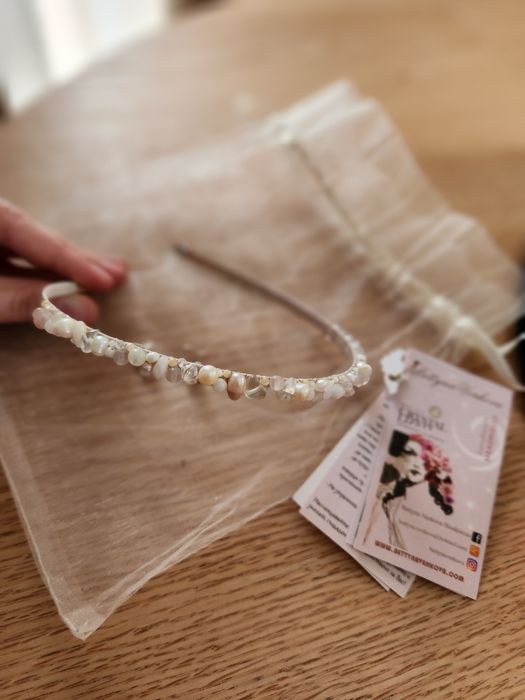 Сватбени бижута и аксесоари - диадема и обеци