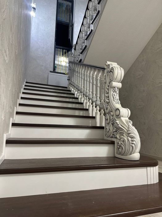 Обшивка лестниц. Loʻnda obshivka zina yogʻoch ёғоч зина апшивка