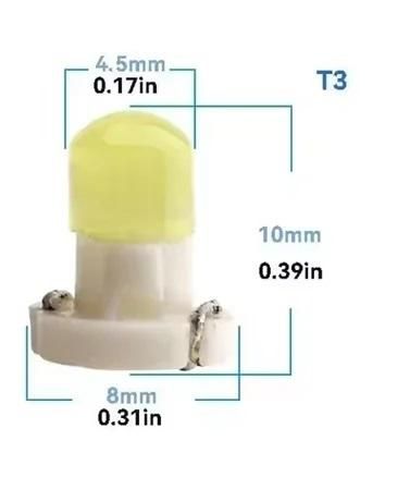 крушка диодна 12v t3 жълт , син , зелен червен за табло за ...