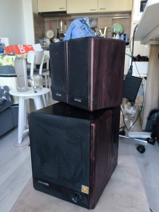 Microlab FC330, 2.1, 56w speakers, колони и субуфер