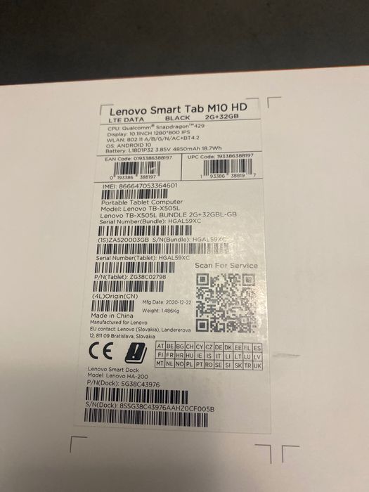 Tabletă lenovo smart