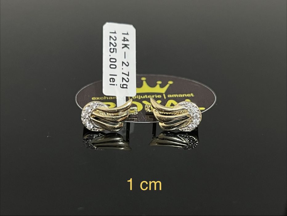 Bijuteria Royal CB : Cercei dama aur 14k 2,72gr