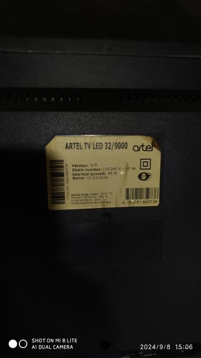 Продам телевизор Артель 32 .