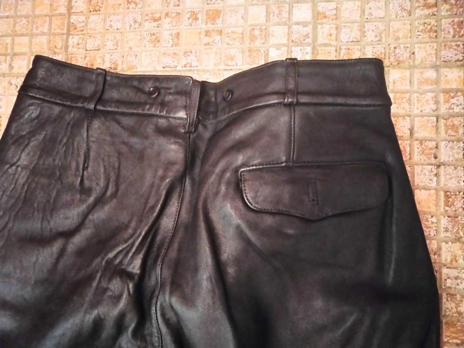Кожен мото панталон