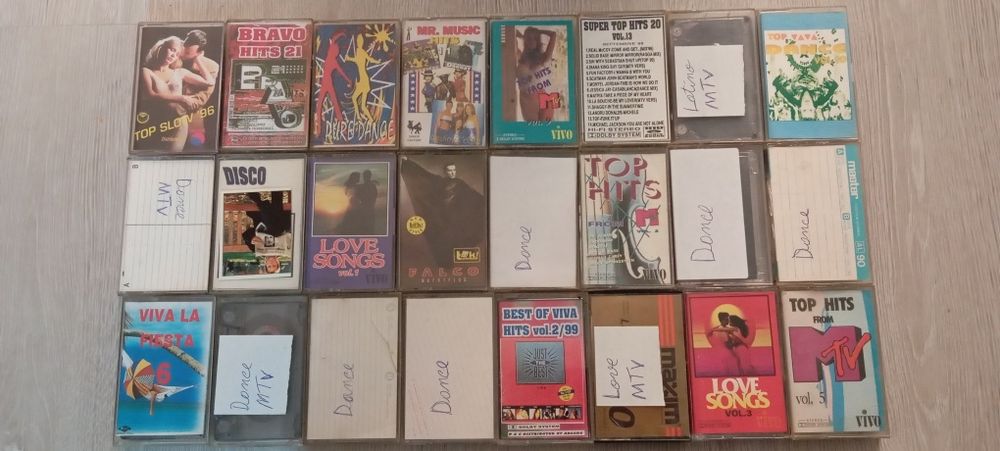 Lot 24 casete audio Disco Dance rock