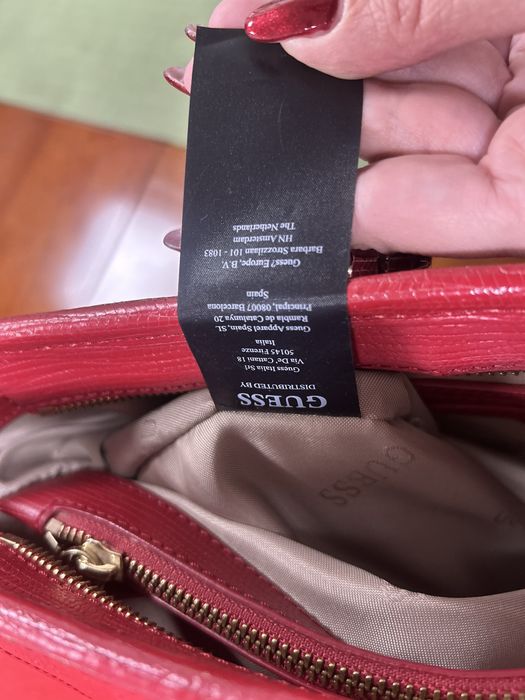 Guess geanta piele naturala