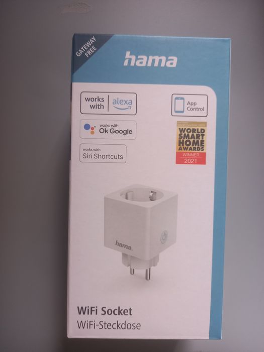Priza inteligenta  HAMA  WI-Fi, 3680W, 16A,