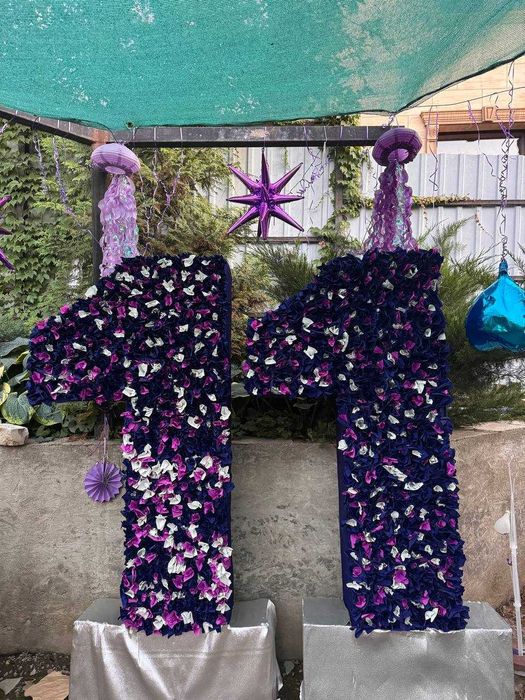 цифры из картона