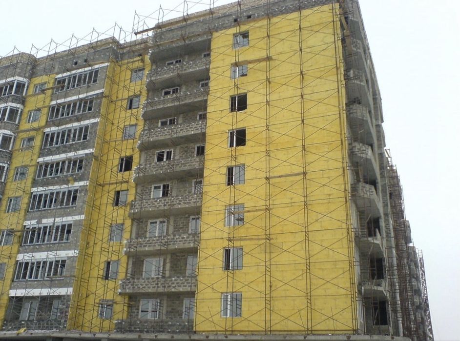 Делаем фасад сухой монтаж с материалом