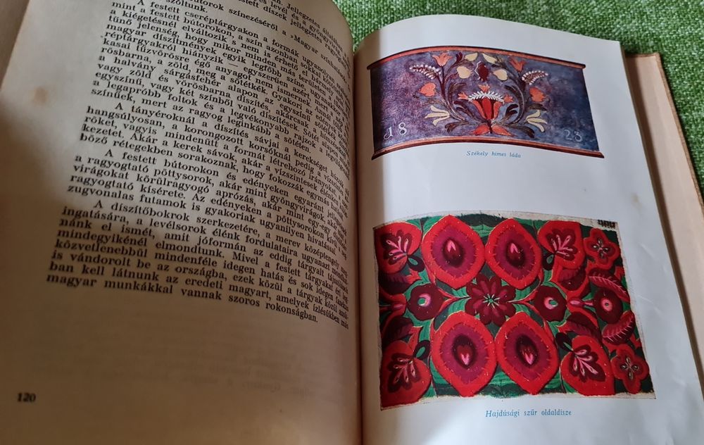 Carte veche de cusaturi broderii unguresti MAGYARSAG  DISZITO  OSZTONE