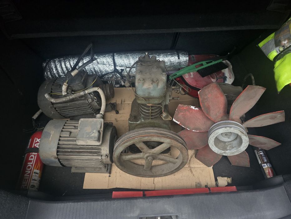Motoare electrice trifazic / trifazat VEM + compresor industrial + piese masina inghetata