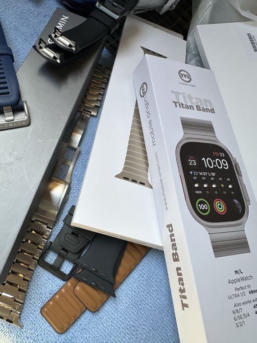 ULTRA 2 bateria 100%  viata. Apple Watch. NOU.Natural Titanium.Full box