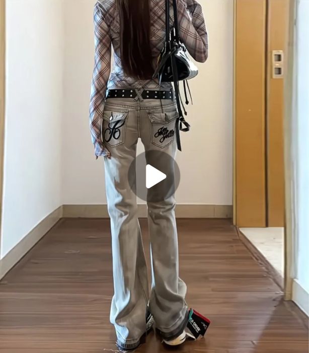 Bootcut jeans на низкой посадке