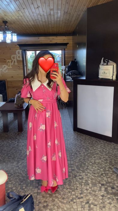 Продам платье розовое б/у