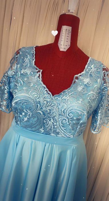 Rochie baby blue de ocazie 54 masura