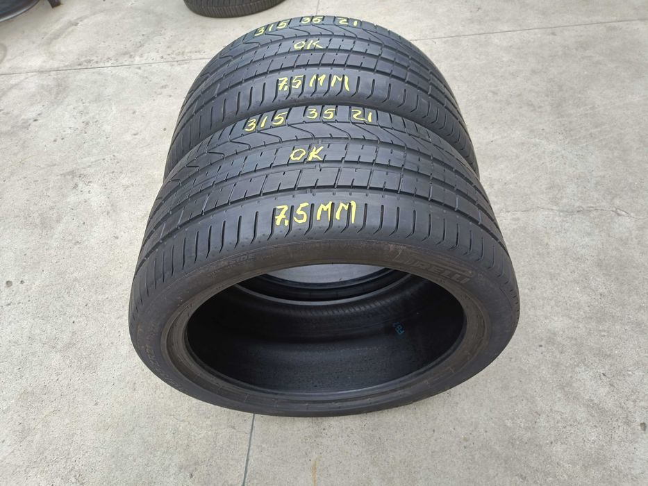 Doua anvelope de vara 315 35 21 pirelli p zero profil 7,5 mm