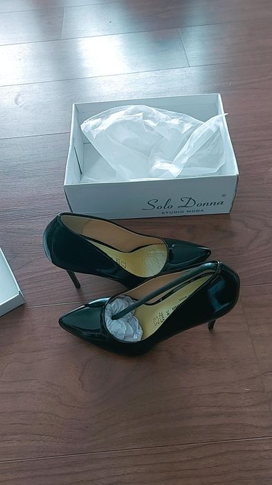 Pantofi stiletto negri, mărimea 38