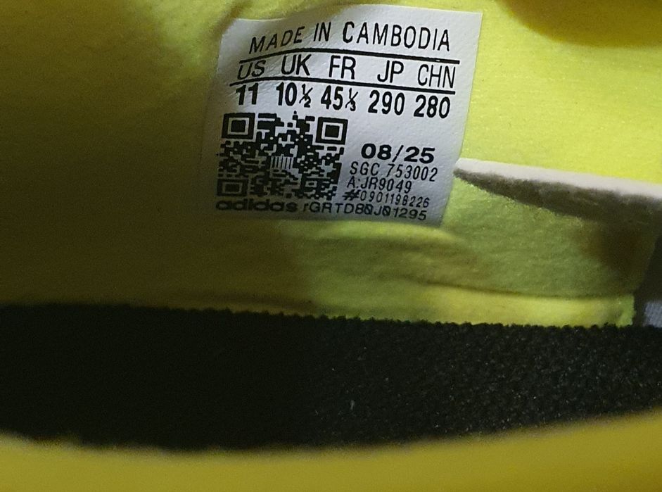Adidas F50 Club IN Ghete Fotbal Sală, Galben-Negru, Mărimea 45 1/3