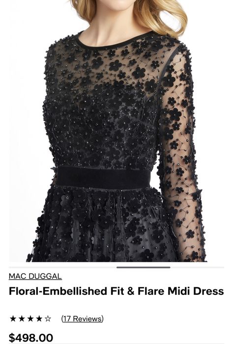 MAC DUGGAL-Midnight Black Marimea 6