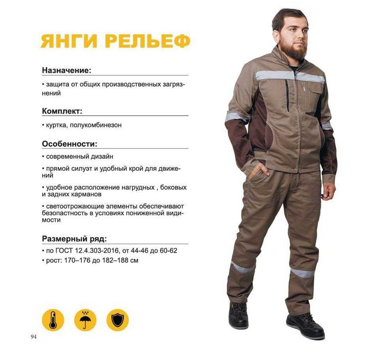 Спецодежда для строителей в наличии и под заказ