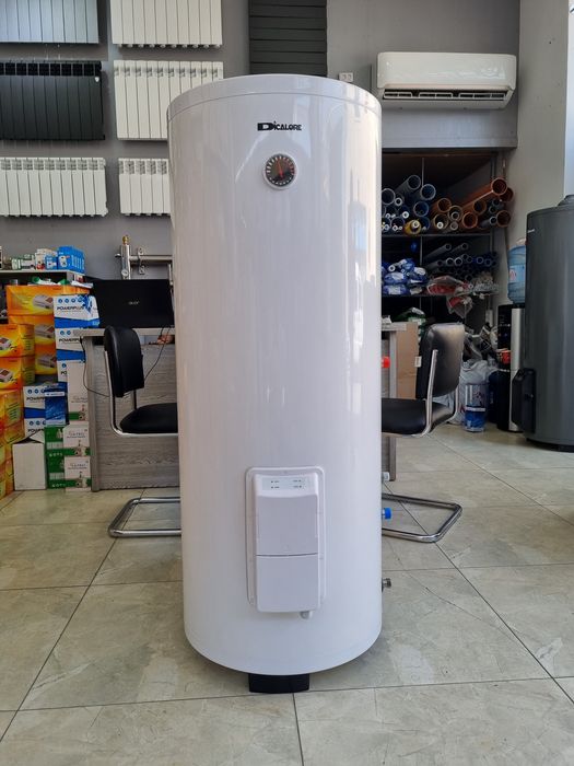 Косвенный бойлер с ТЭНом 200л. Бак из нержавейки