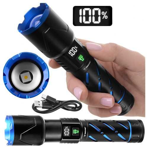 Мощен лед фенер - два моделa / Tактически фенер / Aкумулаторен фенер