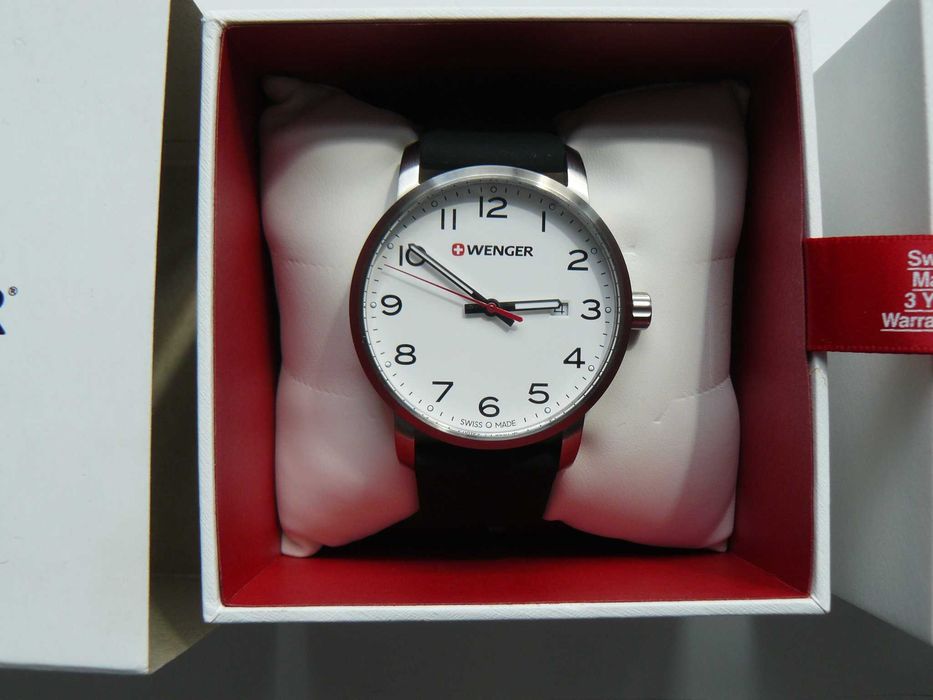 Ceas Barbati Elvetian WENGER 01.1641.103 Quartz Original Nou In Cutie