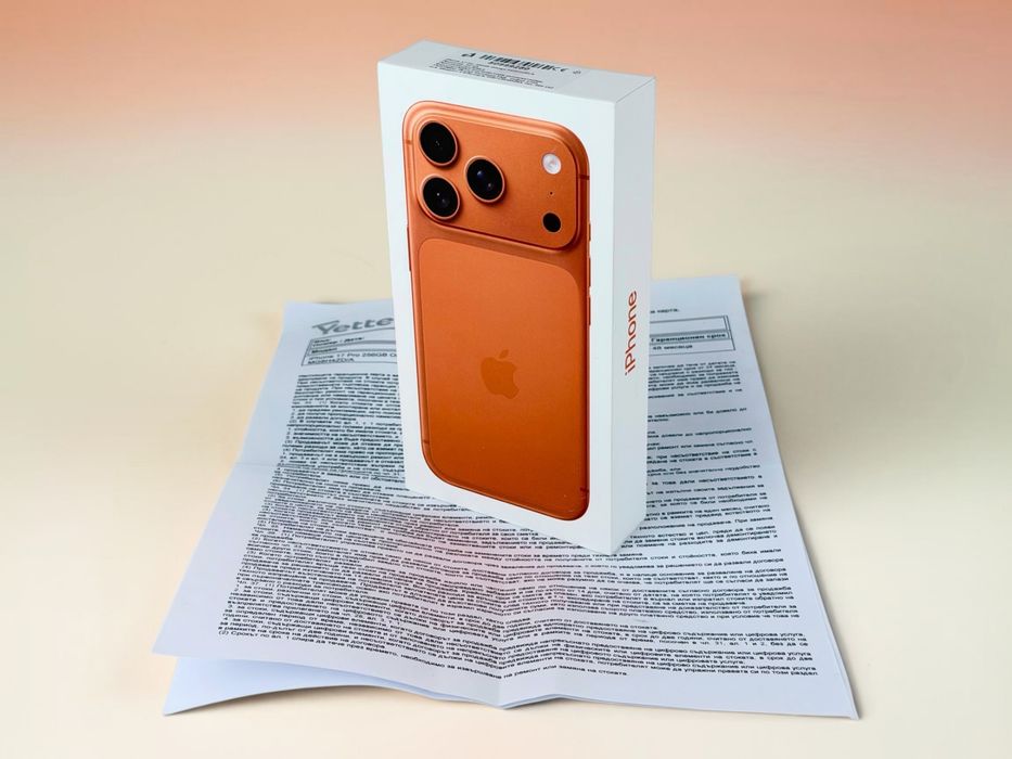 НОВ! Apple iPhone 17 Pro 256GB Cosmic Orange 4г. Гаранция!