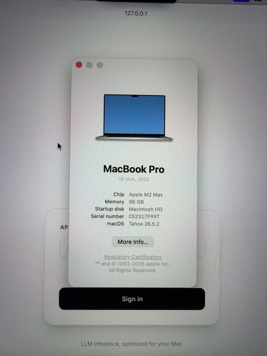 MacBook Pro 16” M2 Max / 96 ГБ RAM / 1 ТБ SSD