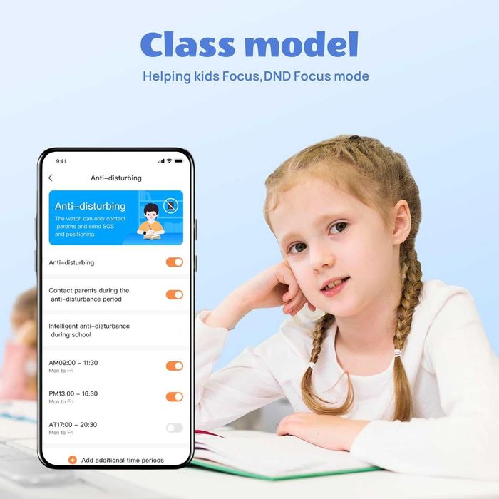 Детски смарт часовник Mibro P6 (4G LTE) - GPS, Видео разговори & SOS