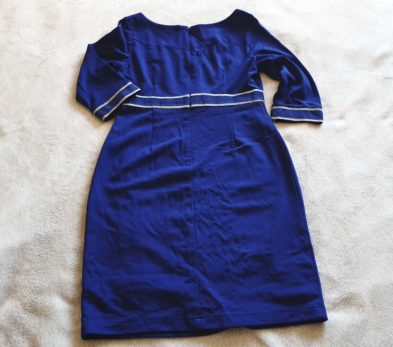 rochie mini albastra, mulata pe corp, marime S, noua, FEVER