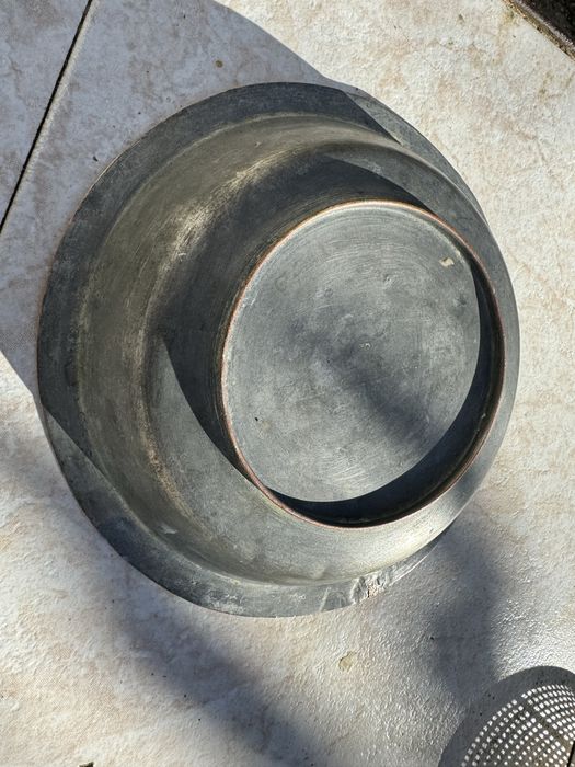 Стари медни военни паници за храна и медна табла