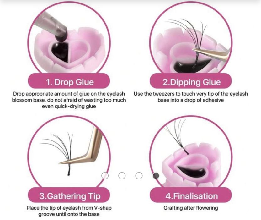 Пръстен за лепило с две деления и прорези за лесни снопчета