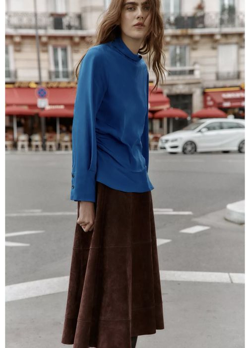 Нова синя блуза на Зара