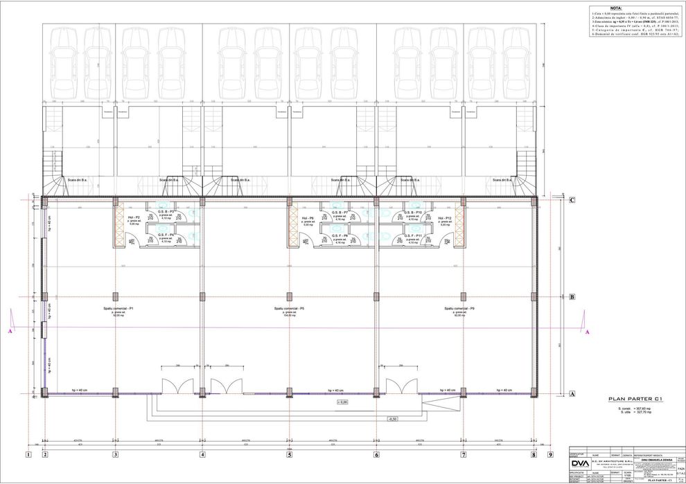 Spațiu comercial 330 mp de închiriat – Bucov, acces public
