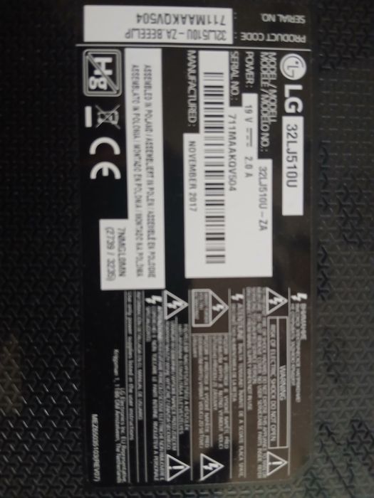 Tv LG 80 cm HD Led