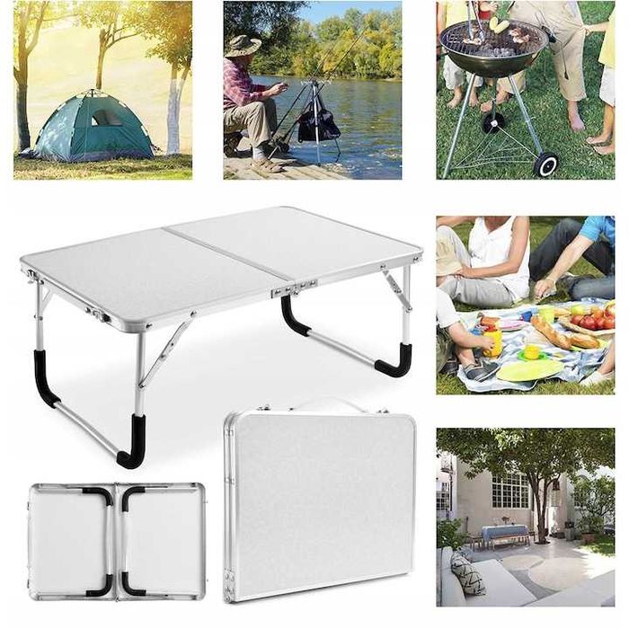 Masa pliabila camping tip valiza portabila din aluminiu usoara 60x40cm