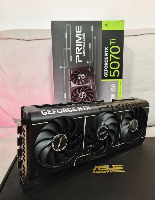 ASUS RTX 5070 Ti PRIME OC 16GB – ca nouă, garanție 36 luni + joc inclus (Resident Evil Requiem) – 5200 RON