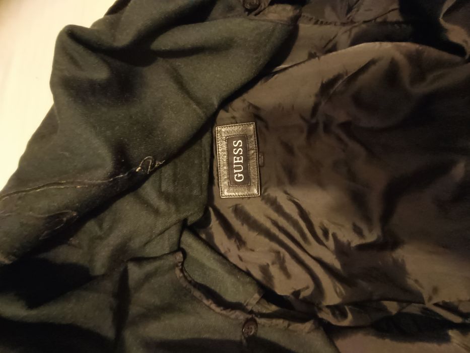 Geaca Guess de piele groasa cu mesada detașabilă L