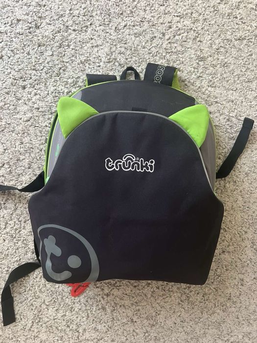 Trunki BoostApack раница-столче за кола група 2/3, 15-36 кг - Green