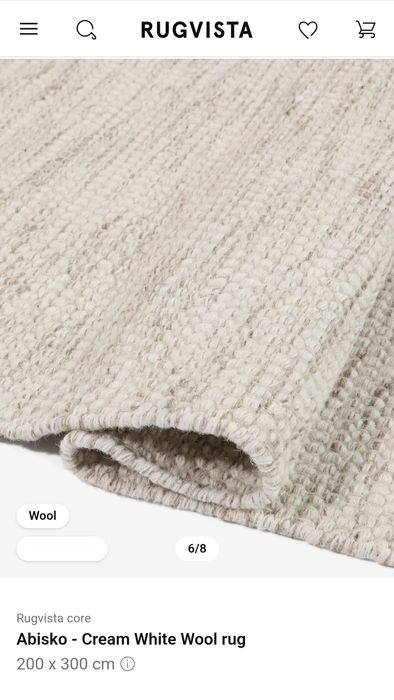 NOU Covor Rugvista lana 100%