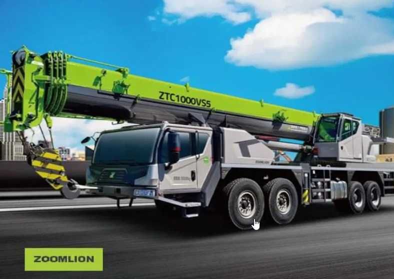 Zoomlion Зоомлион автокран 100 тонна 5 секция 2025