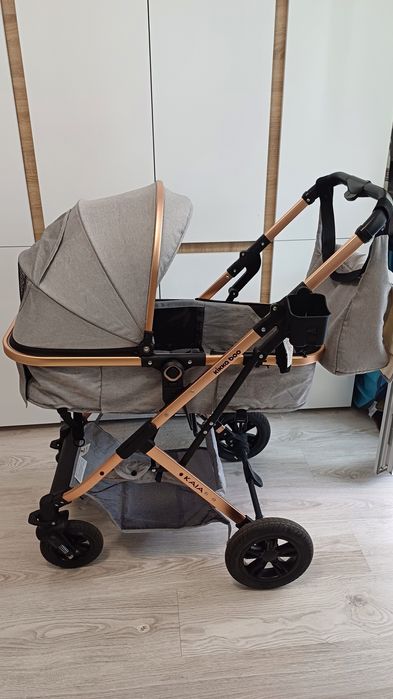 Детска количка Kika Boo - Kaia, 3 в 1, Light Grey